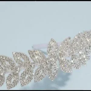 Rhinestone Open Petal Headband David main image 2